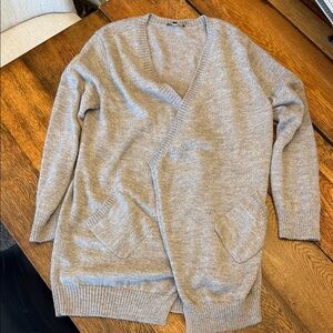 Eileen Fisher Tan/Gray Cardigan Sweater Sz. M